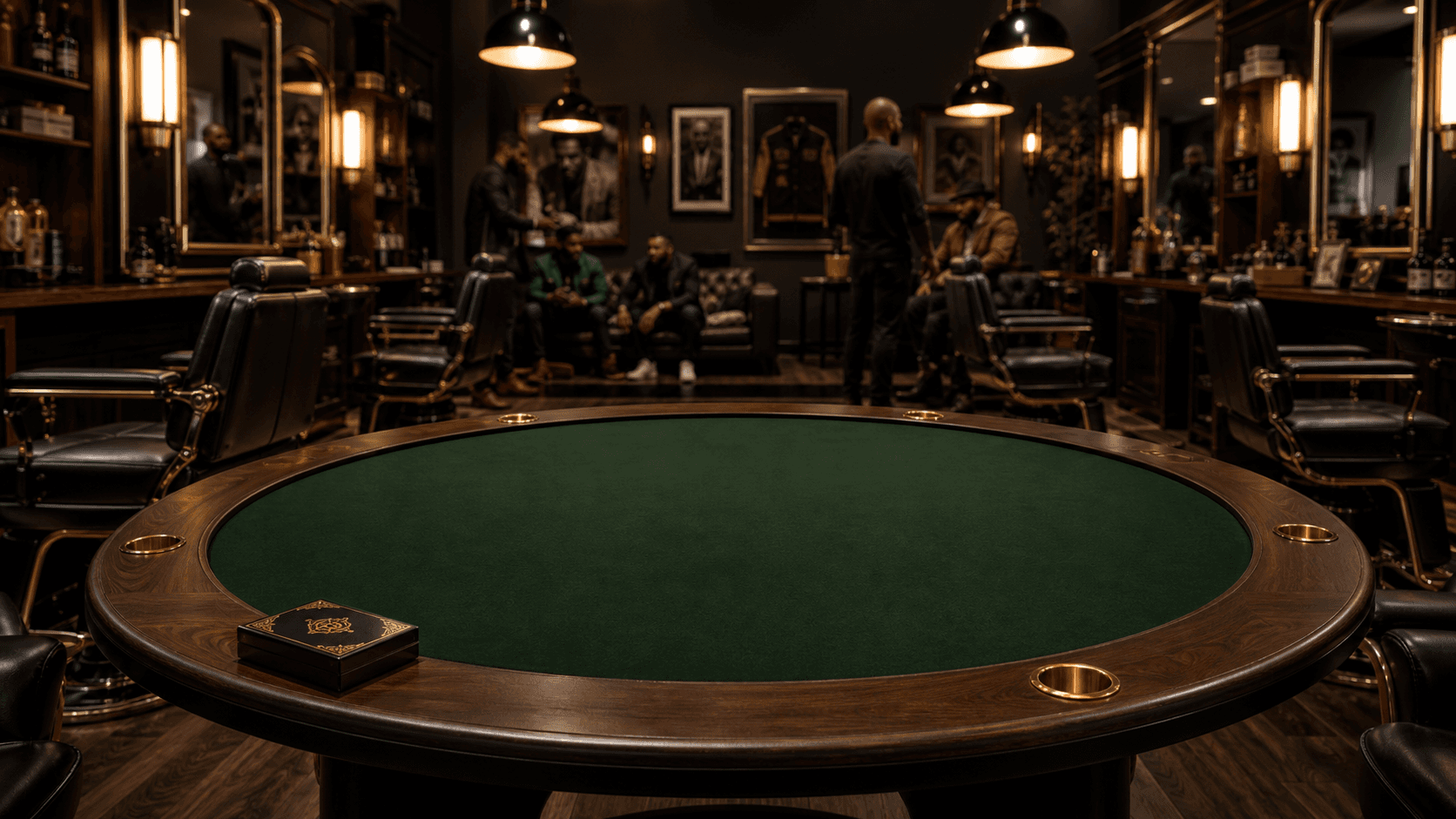 The Barbershop table theme
